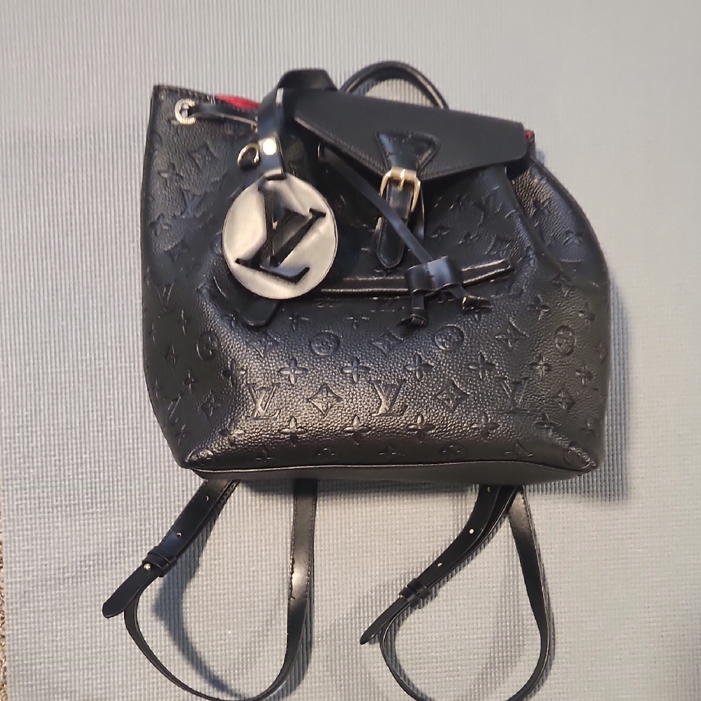 Black Leather Backpack